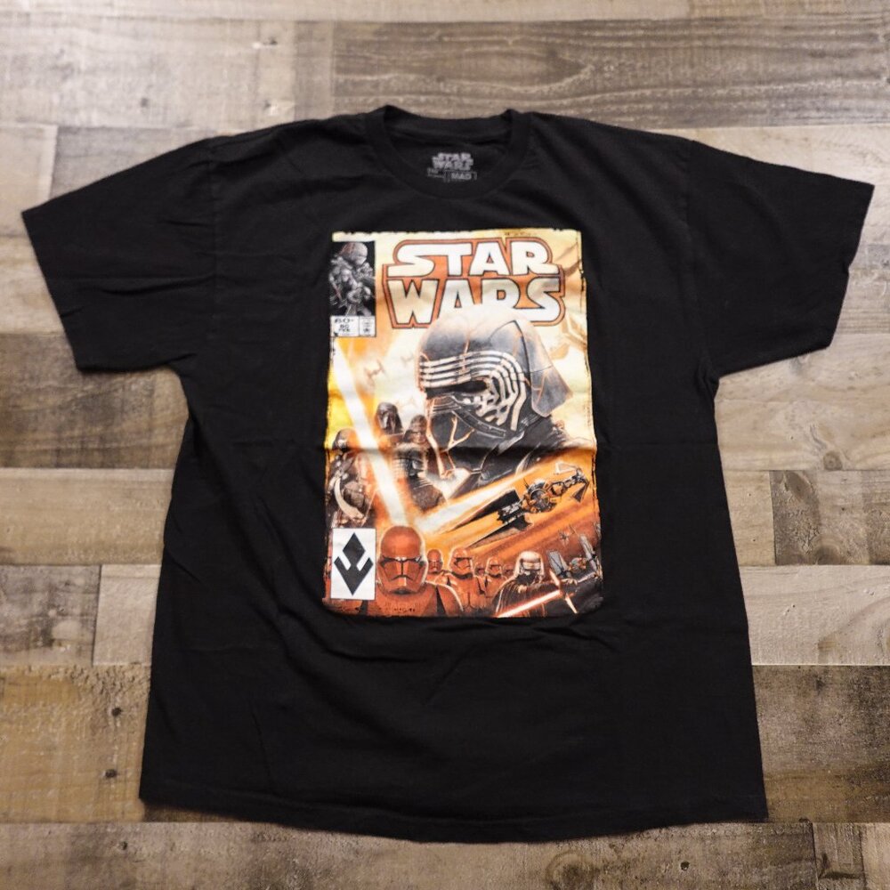 Star Wars Kylo Ren Comic‎ Cover Graphic T-Shirt Men’s XL Black First Order